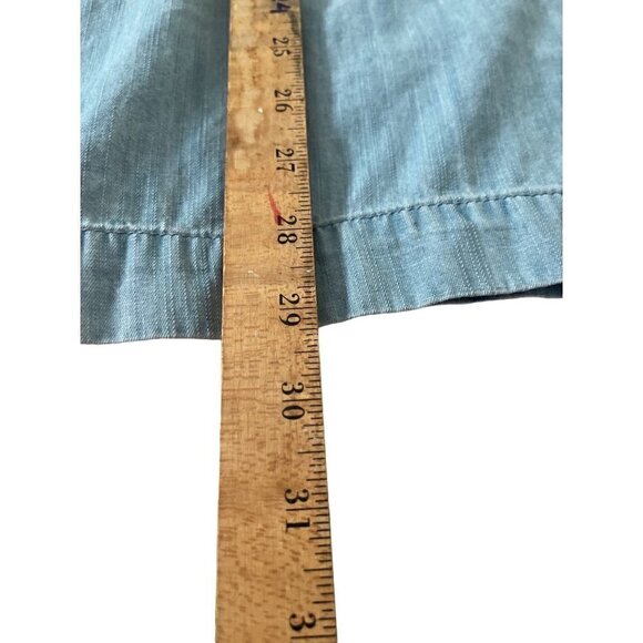 Madewell Denim Azalea Off the Shoulder Midi Dress Size Small - Picture 12 of 13